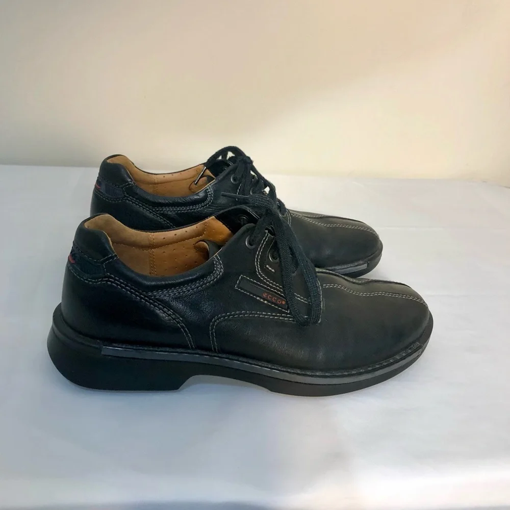 ECCO Men's Shoes Leathers SZ 9.5 EUR 43 Oxford Split Toe Comfort Derby Fusion